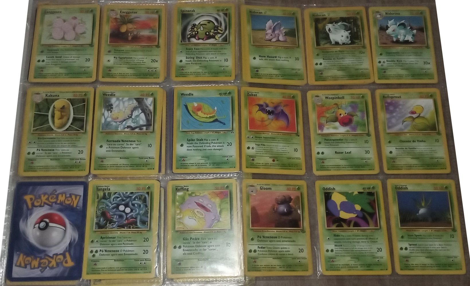 0,95€ Pokemon cartas 1998/1999