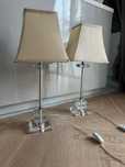 Lampki nocne stojące glamour komplet lamp kryształ