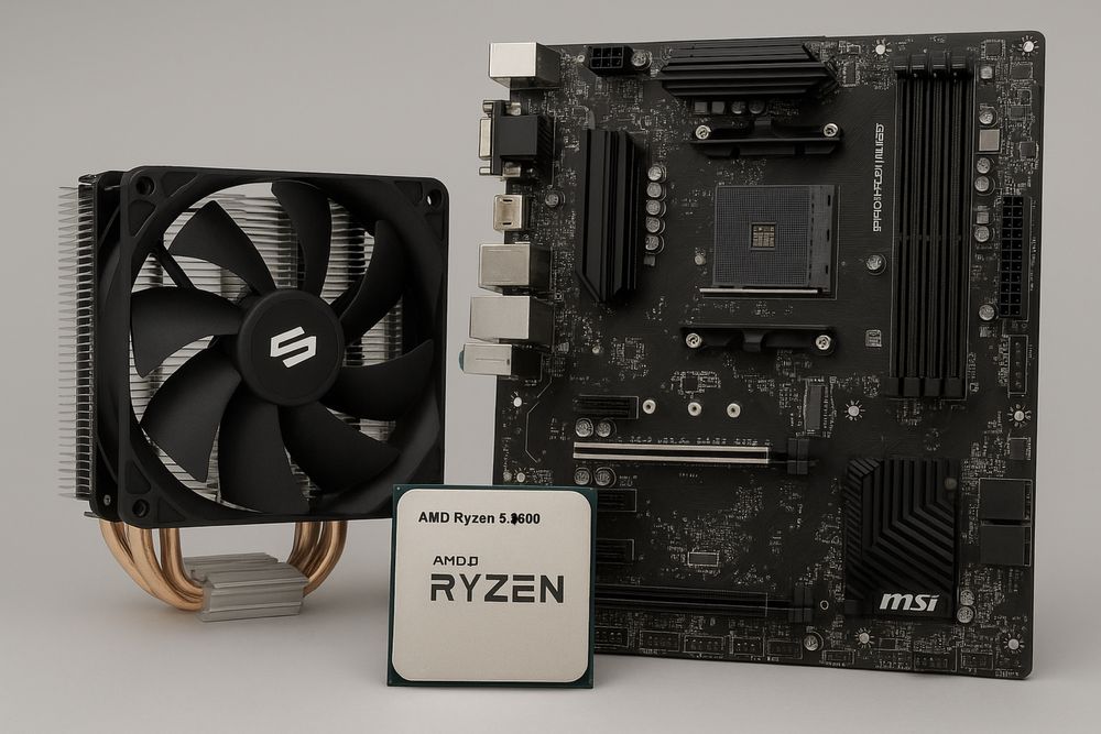 Ryzen 5 3600 | Płyta MSI B450 PRO-VDH | Chłodzenie SilentiumPC fortis3