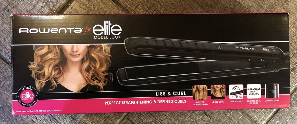 Rowenta liss&curl elite sf4412d4 щипцы для укладки волос