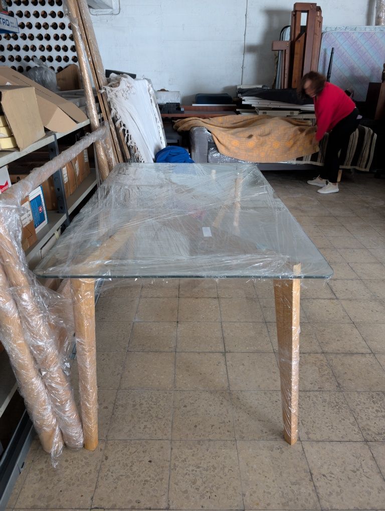 Mesa de Jantar Vidro - Moviflor