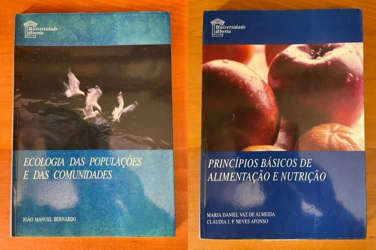 Livros da Universidade Aberta (cada 6€ já c/ portes)