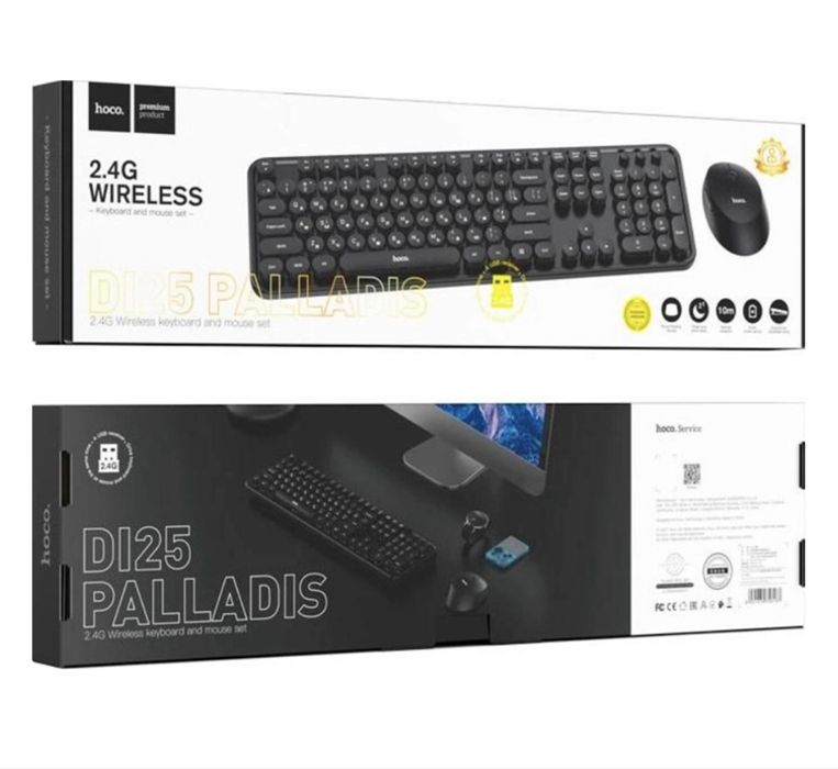 Клавиатура + Мышь Hoco DI25 Palladis Black