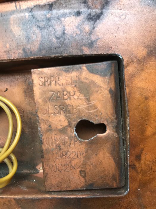 Stary kinkiet mosiężny kinkiet ze szklanymi kloszami Zabrze Elmed