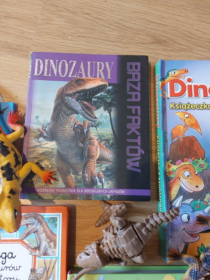 Dinozaury zestaw książek i zabawek
