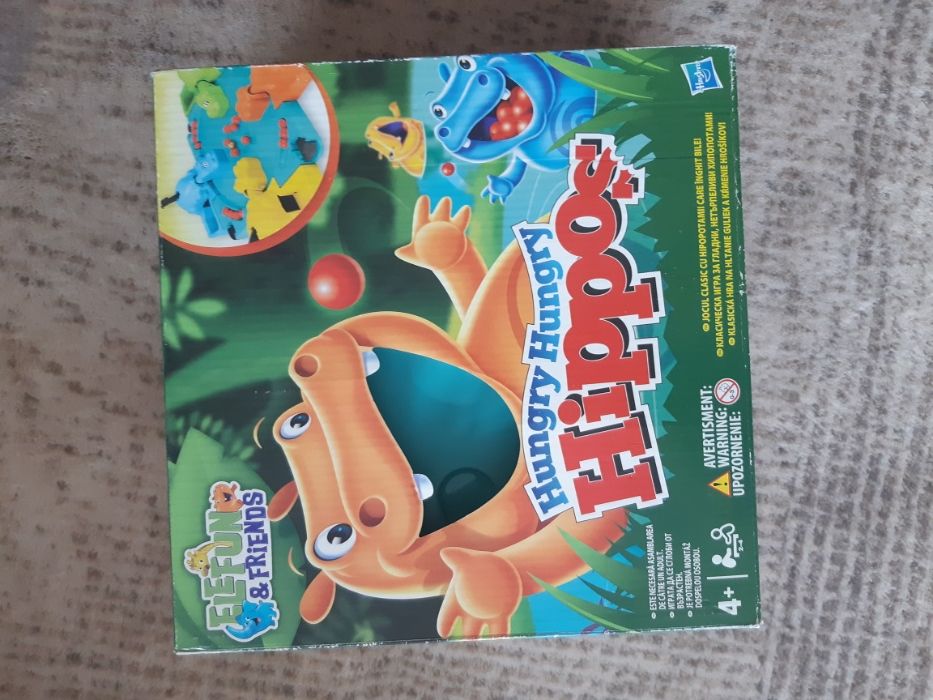 Oryginalna gra dla dzieci Głodne hipcie (Hungry, hungry hippos)