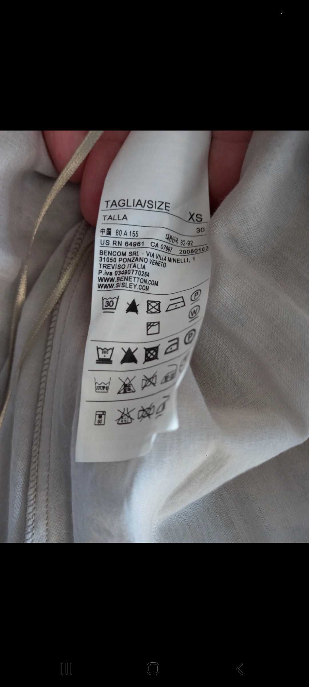 Vestido em tons suaves, bege/rosa claro - XS - Benetton