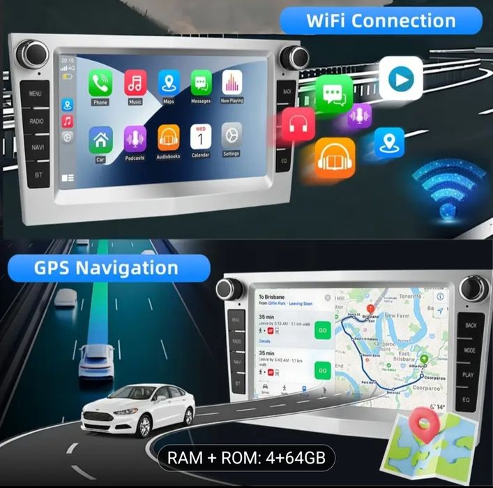 Radio android 14 car stereo 4+64G