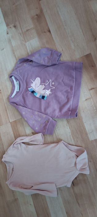 Bluza niemowlęce + body gratis