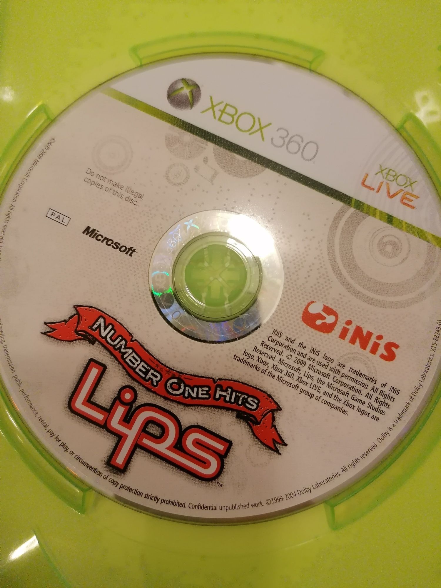 Number one hits lips Xbox 360