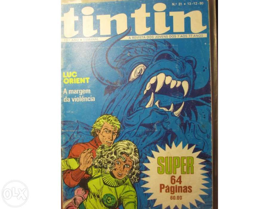 Revista Tintin ano de 1980