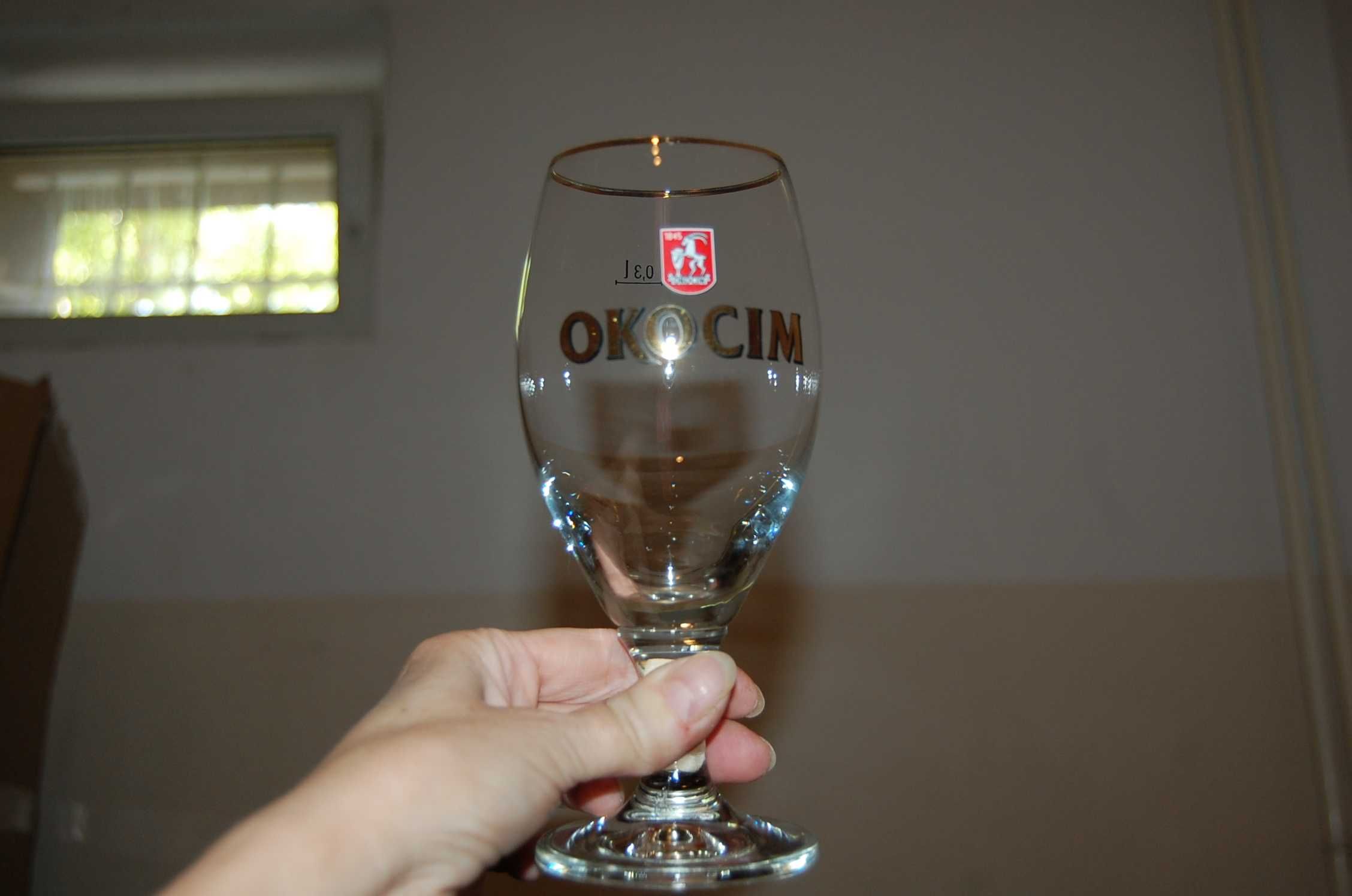 Szklanki, kieliszki do piwa - Okocim - 6 sztuk - poj. 0,3 l