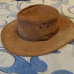Kapelusz JACARU , styl Wallaroo Suede . Australia. Rozmiar 58