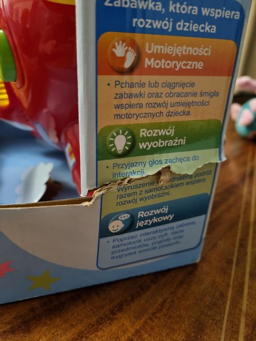 Nowa zabawka Vtech odlocik samolocik 6-36 miesięcy