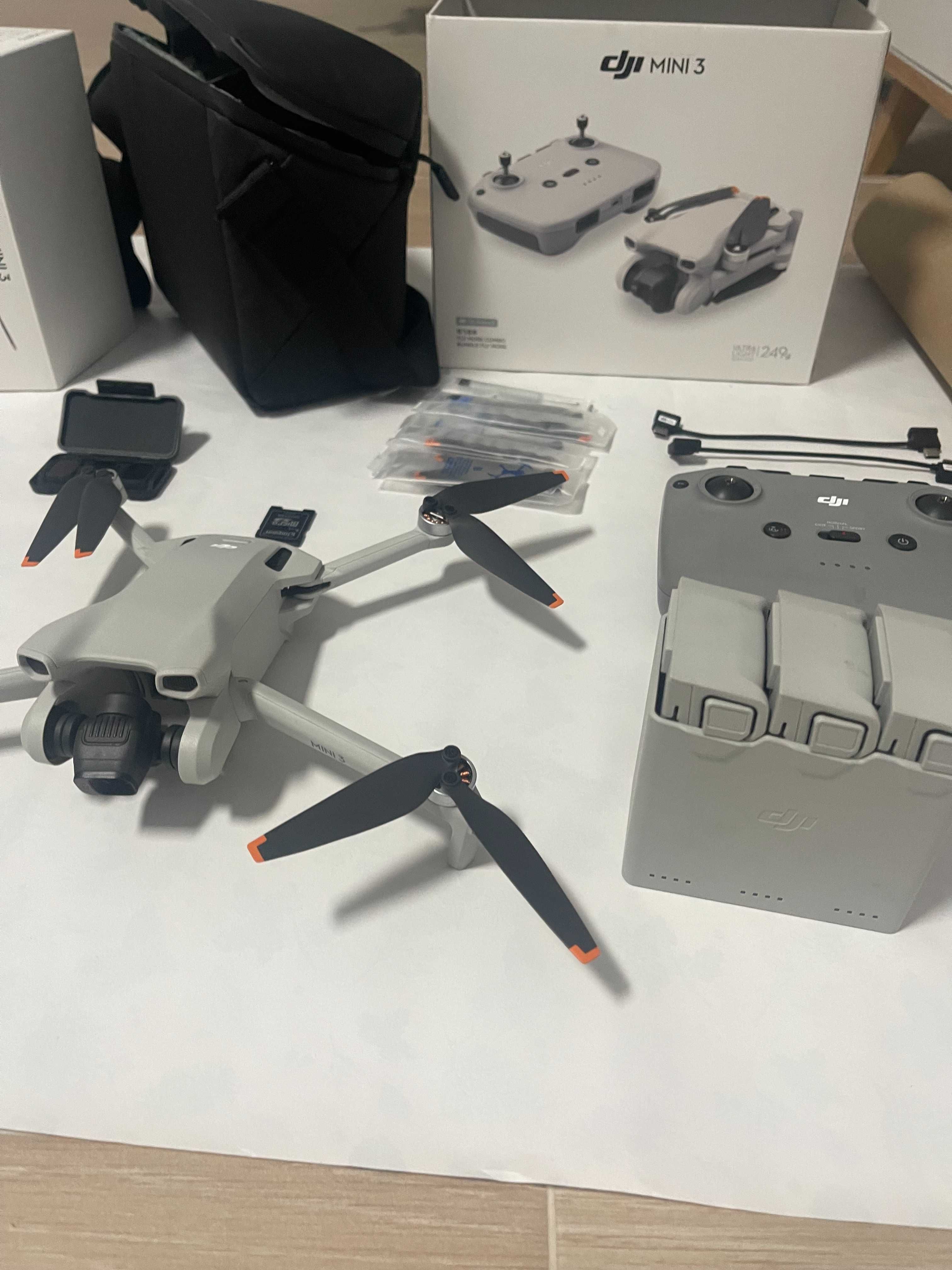 Drone DJI MINI 3 Fly More Combo + Set Filtros ND + cartao 128gb + Mala