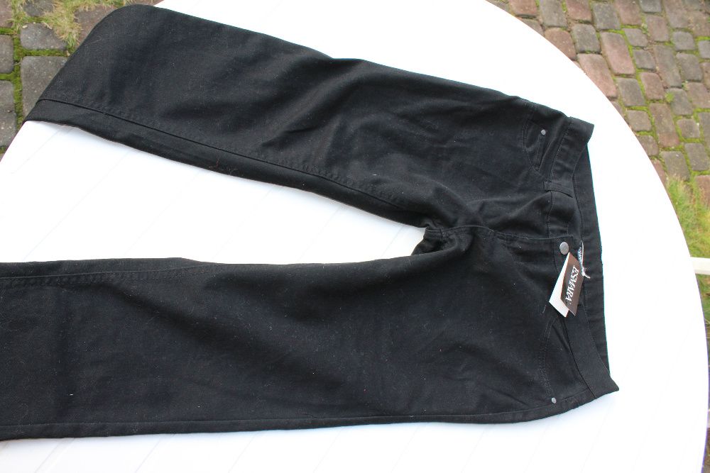 nowe czarne klasyczne rurki spodnie rozm 40