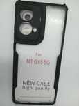 Etui do Motorola G85 5G plecki, nowe, czarne wzmocnione rogi