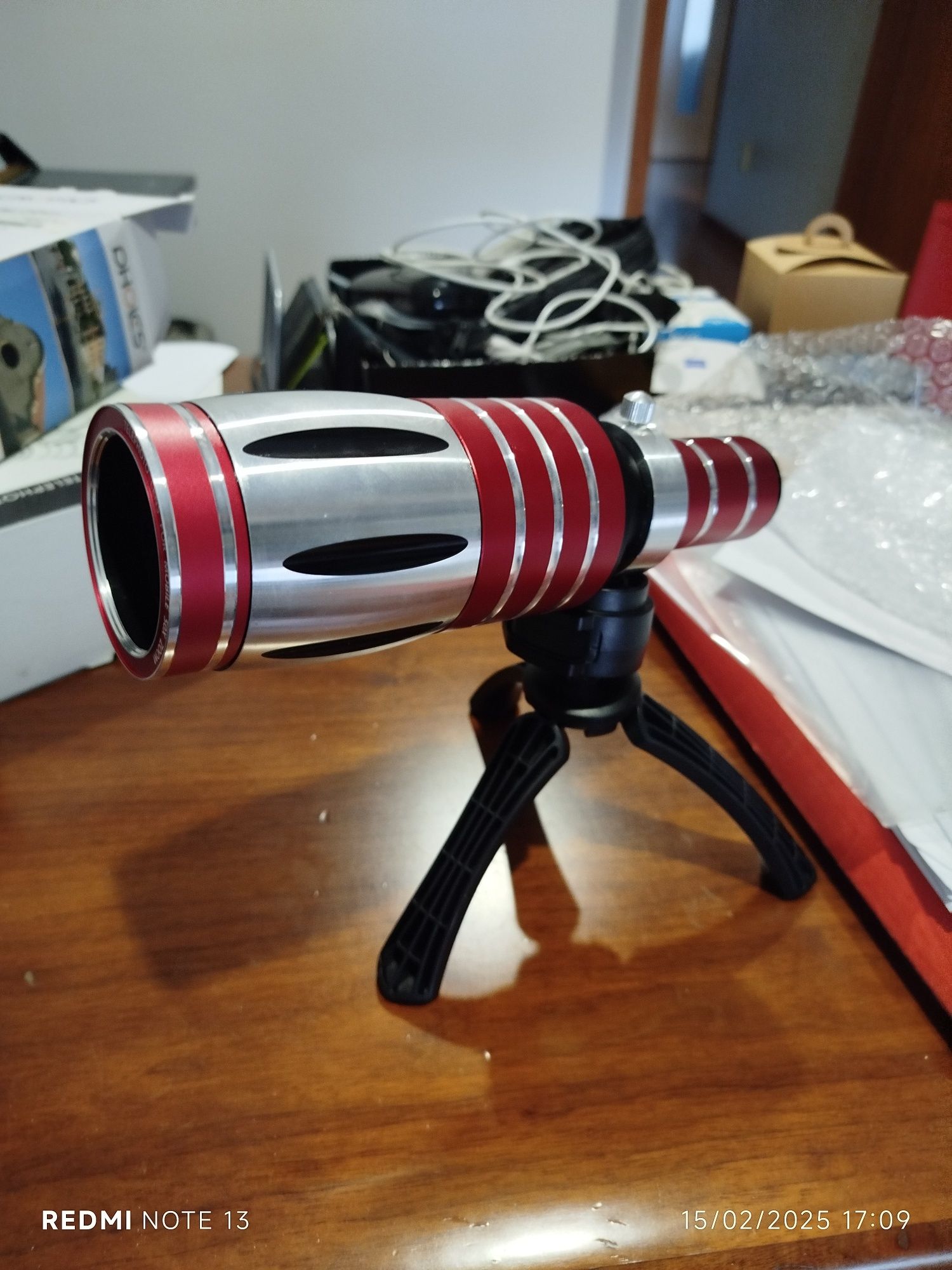 Lente Apexel 50x telemóvel