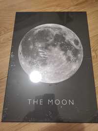 Displate The Moon Księżyc Metalowy plakat