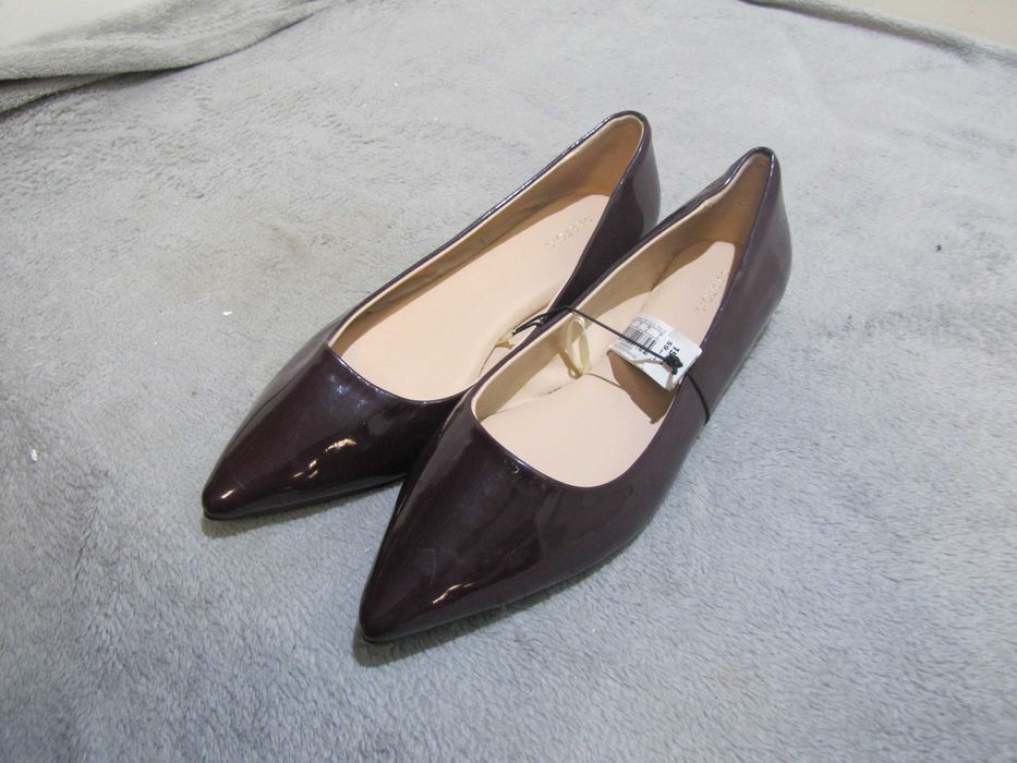 Baleriny buty damskie fiolet połysk PARFOIS roz. 37 NOWE