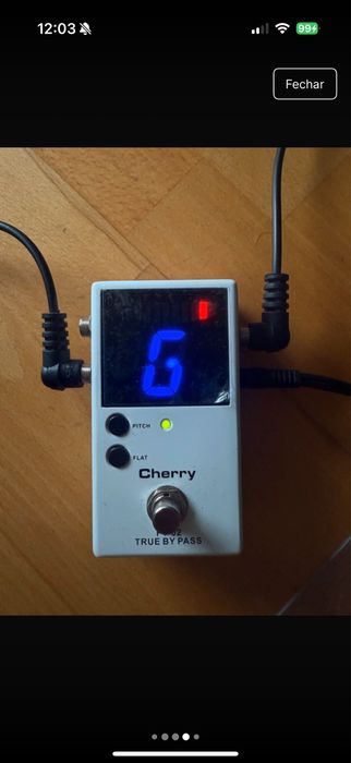 Pedal Afinador guitarra baixo Cherry