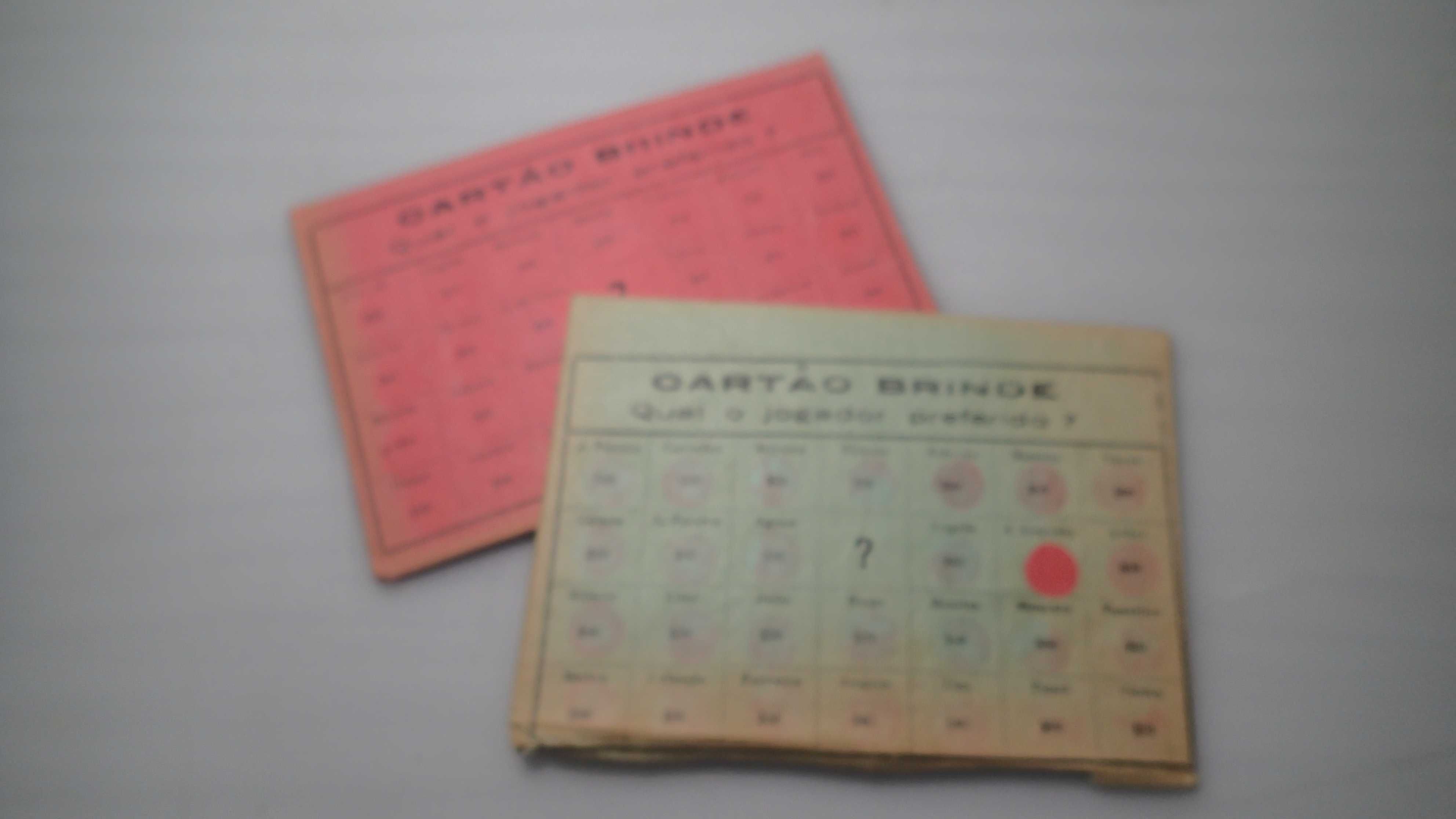 Cartões antigos de Brindes