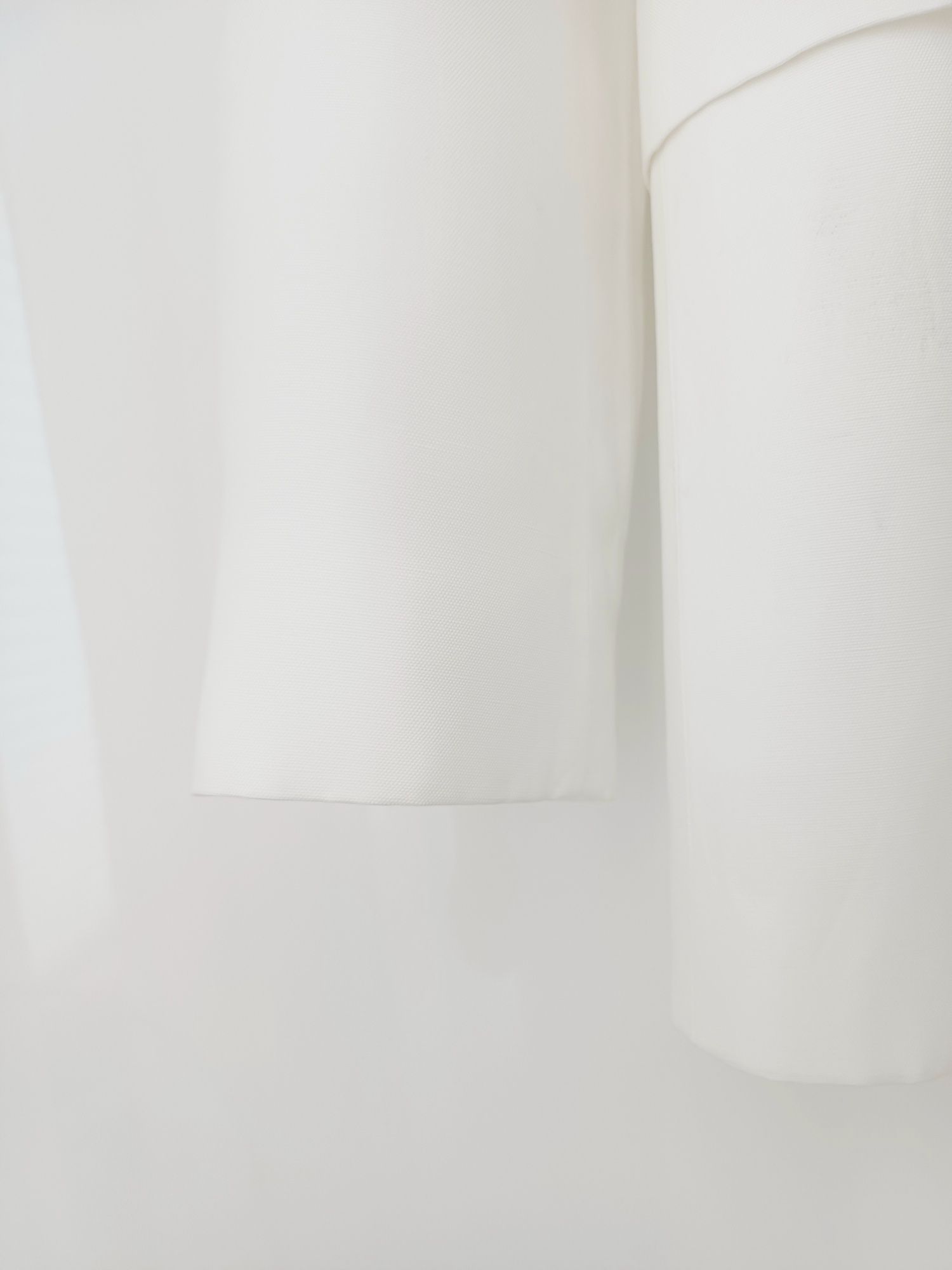 Massimo Dutti lniana marynarka biała ecru dwurzędowa len wiskoza