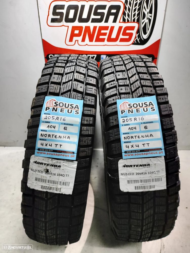 2 pneus semi novos nortenha 205 r18 - oferta dos portes