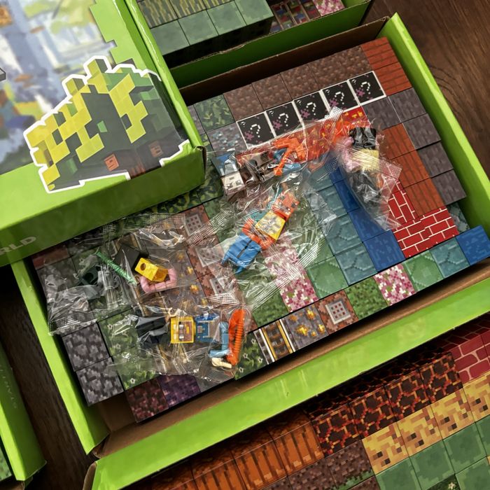 200ШТ +12шт героїв Конструктор магнітний майнкрафт minecraft блоки 3д