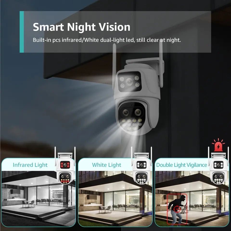 BOAVISION 12МР 8ZOOM ICsee ONVIF уличная поворотная Wi Fi камера