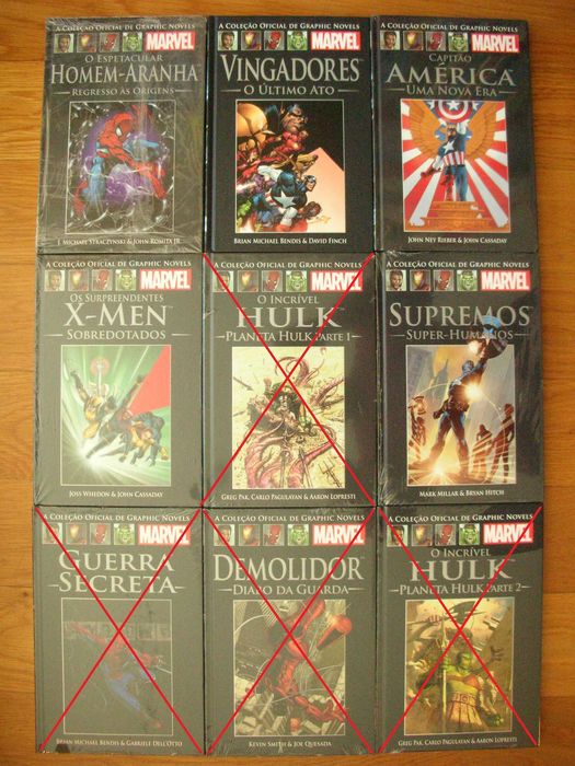 Coleção Oficial de Graphic Novels Marvel Salvat - 7 volumes