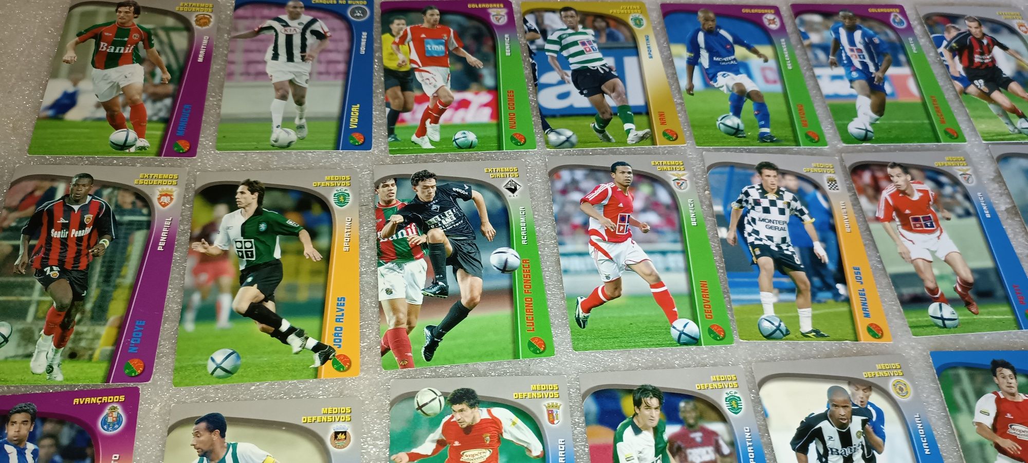 Antigo Lote 45 cartões futebol Panini