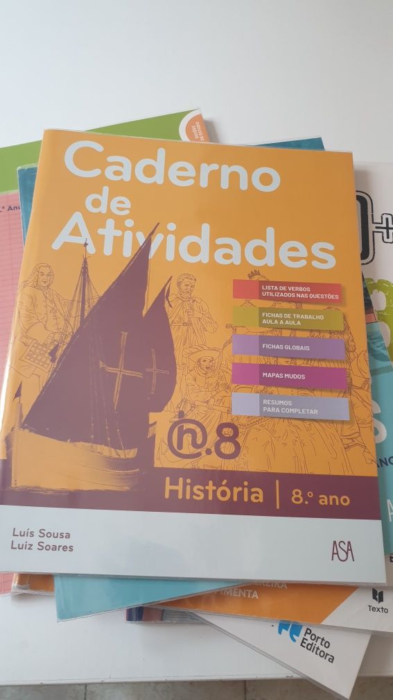 Cadernos de atividades 8° Ano