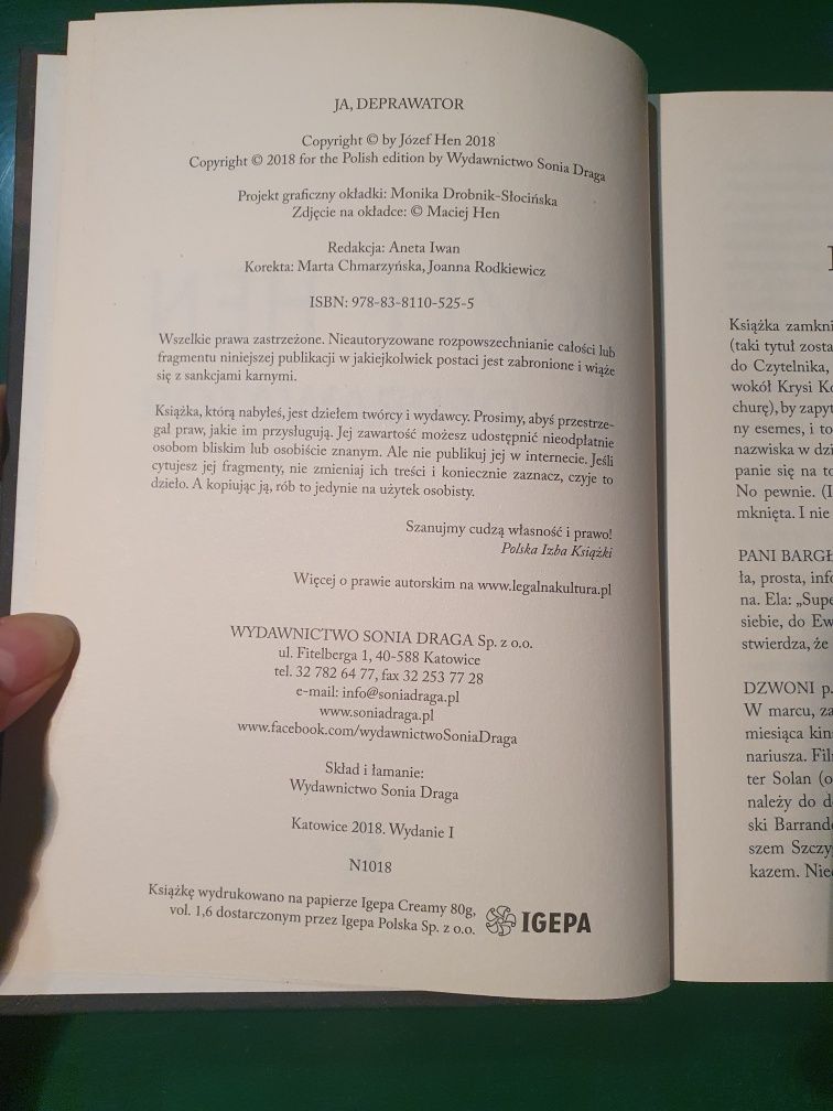 Józef Hen Ja, deprawator