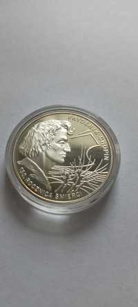 Moneta 10 zł 150 rocznica śmierci Chopina