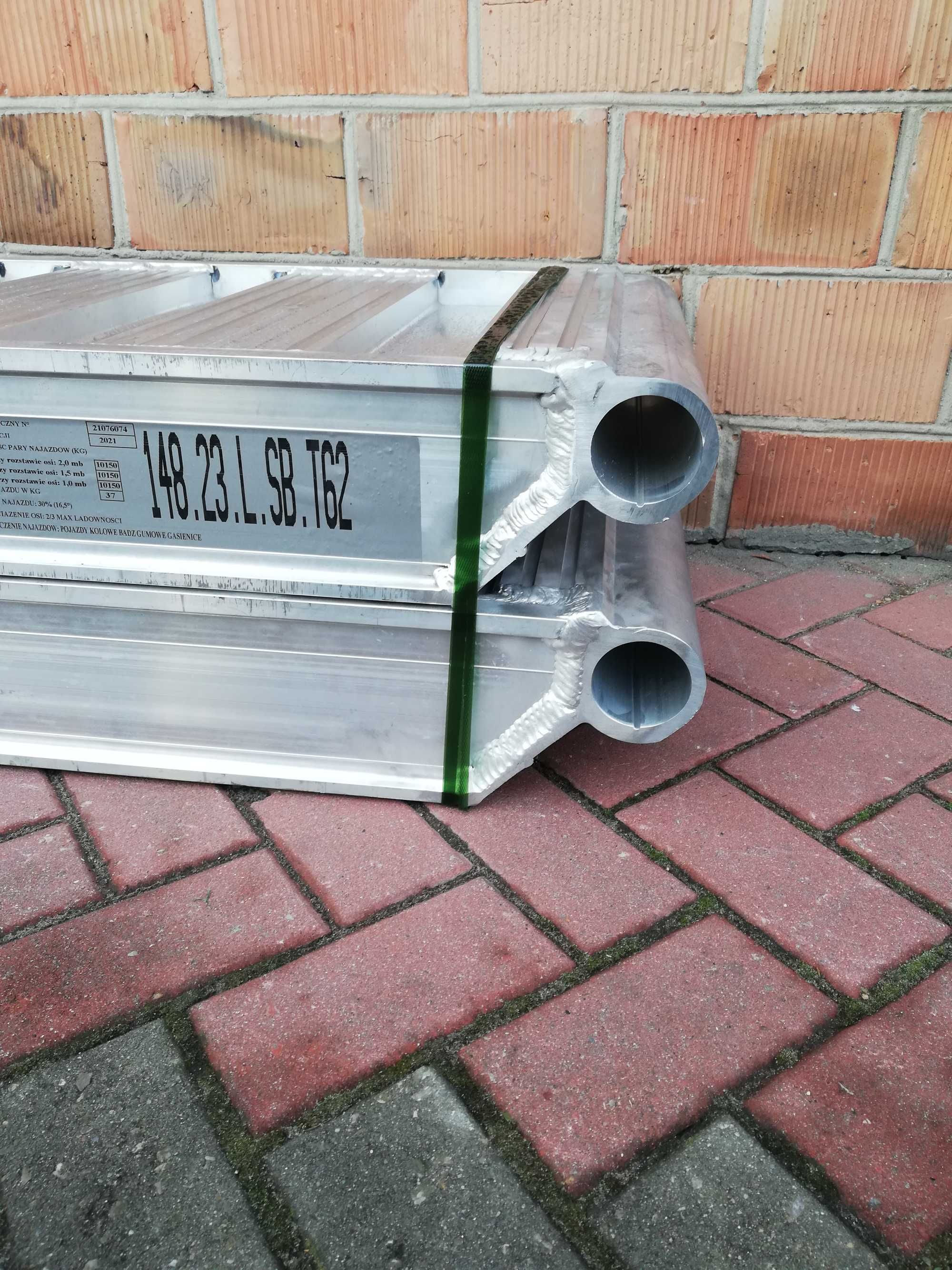 Najazdy Aluminiowe 3m 10 ton cert. CE od ręki