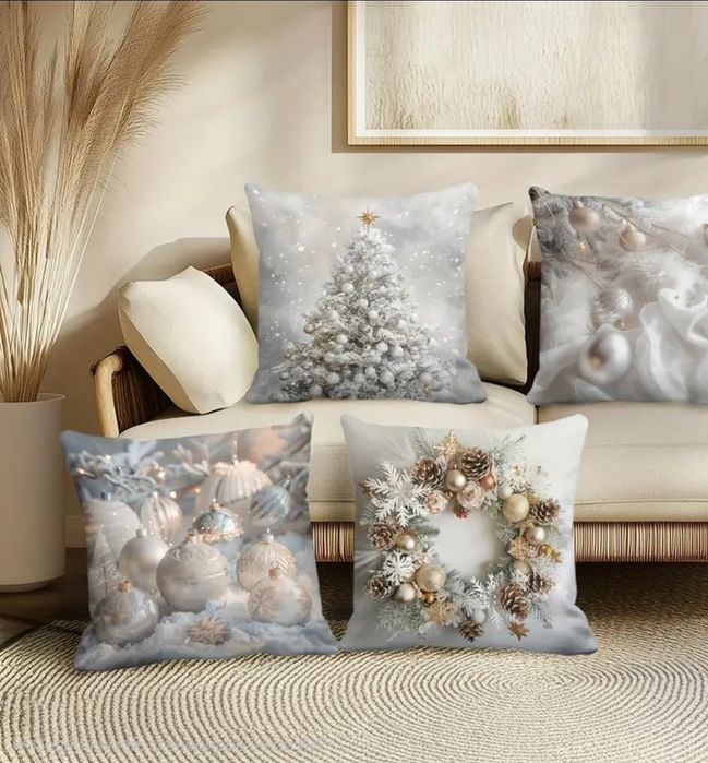 Різдвяни чехли на подушки