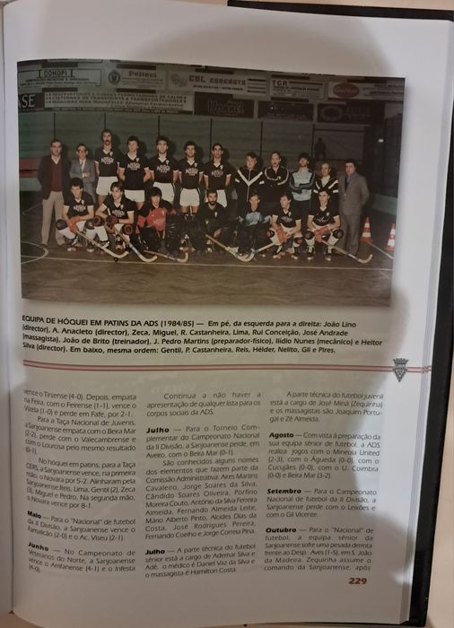 Livro da Associação Desportiva Sanjoanense.  PORTES GRÁTIS.