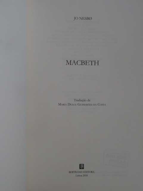 Macbeth de Jo Nesbø - 1ª Edição