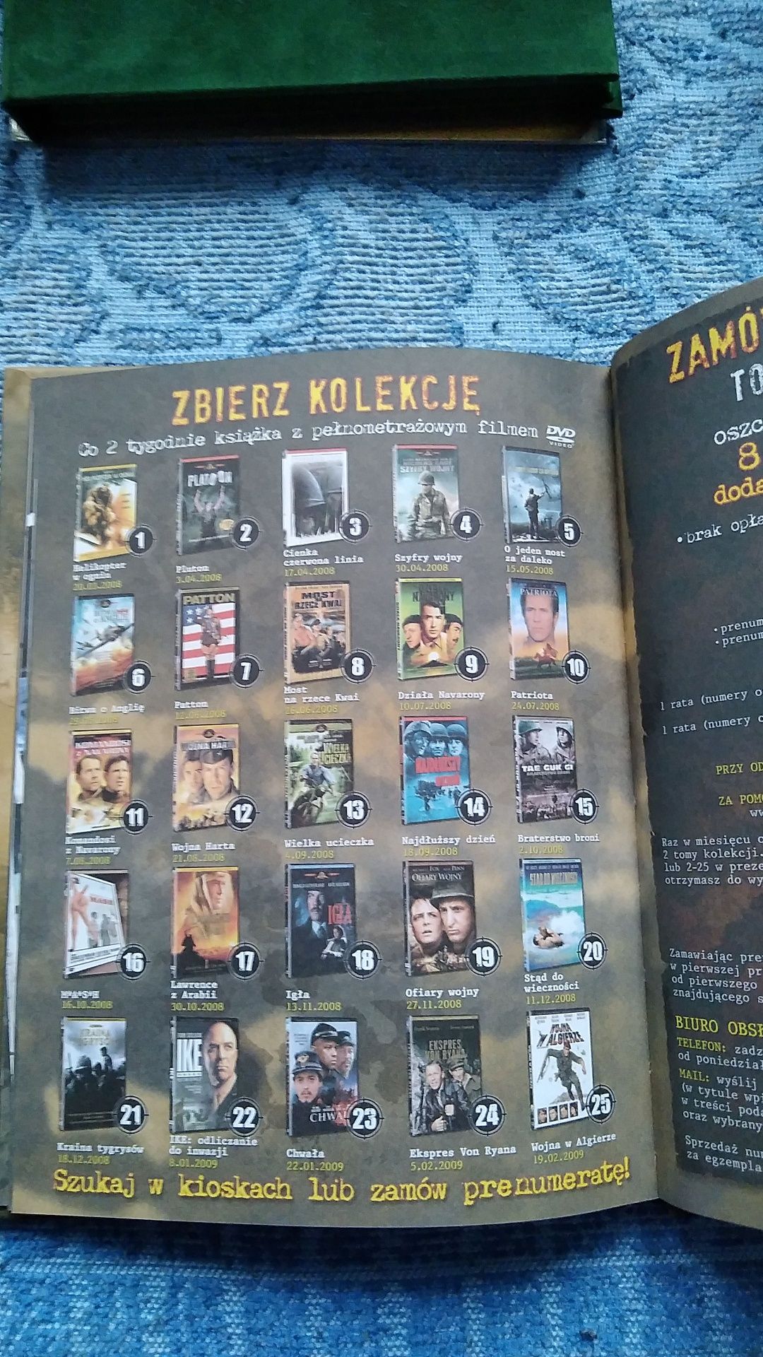 Wielka kolekcja wojenna - 25 filmów dvd -edycja książkowa