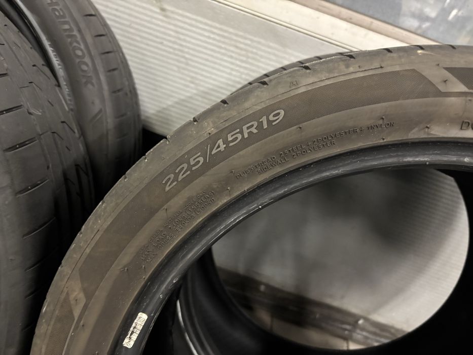 Opony Hankook Ventus S1evo3 225/45r19 w bardzo dobrym stanie - Letnie