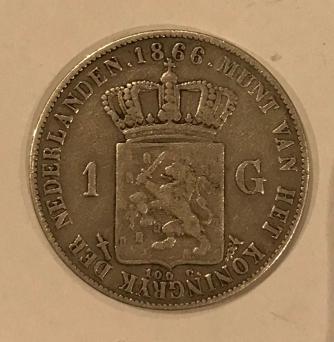 Sprzedam monetę 1 Gulden 1866 Wilhelm III