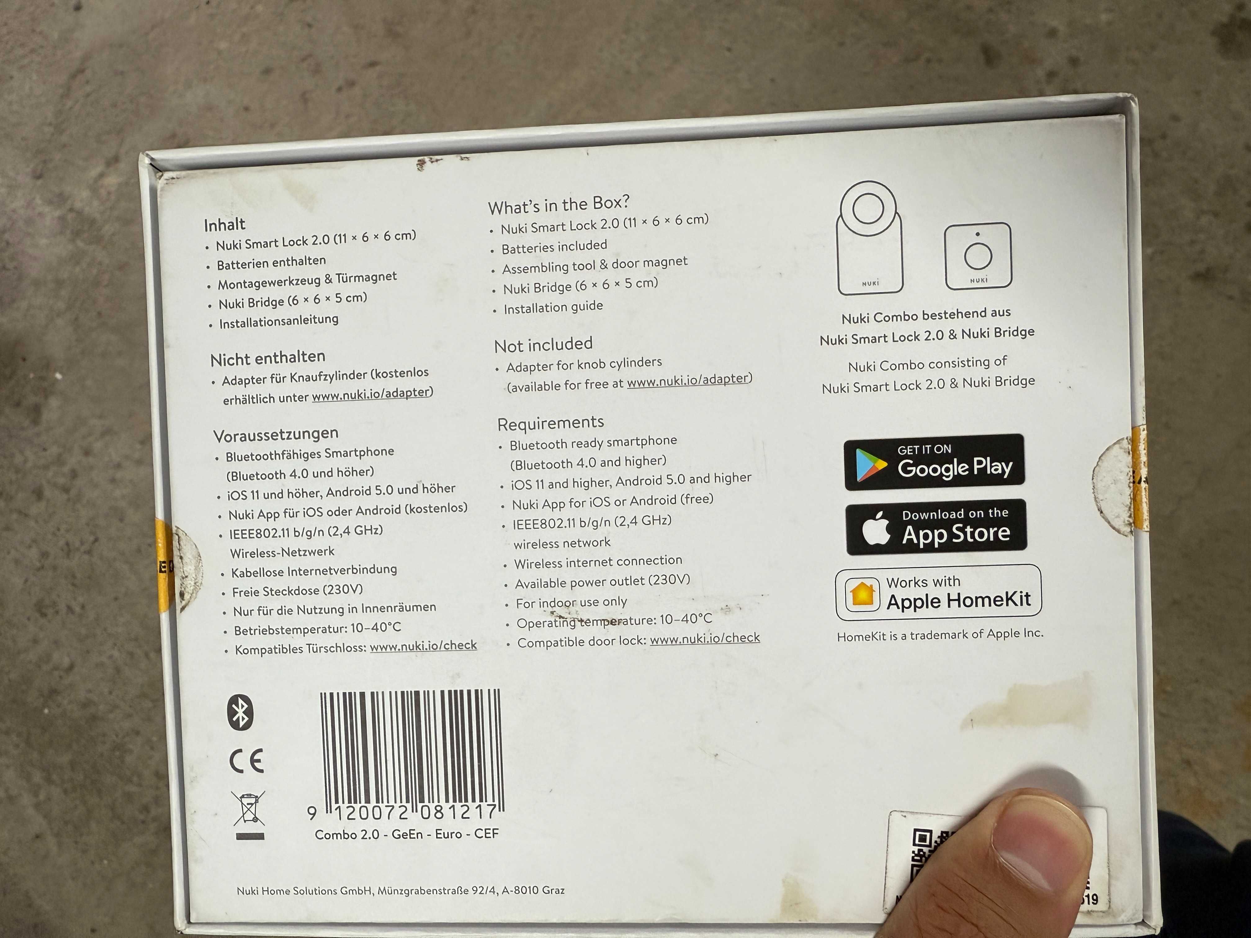 Розумний замок NUKI Combo 2.0 Smart Lock 2.0 + Bridge Apple Homekit