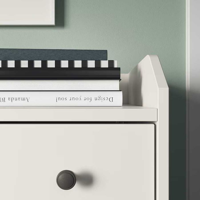 Kredens biały Ikea HAUGA Komoda 6 szuflad biały 138x84 nowa