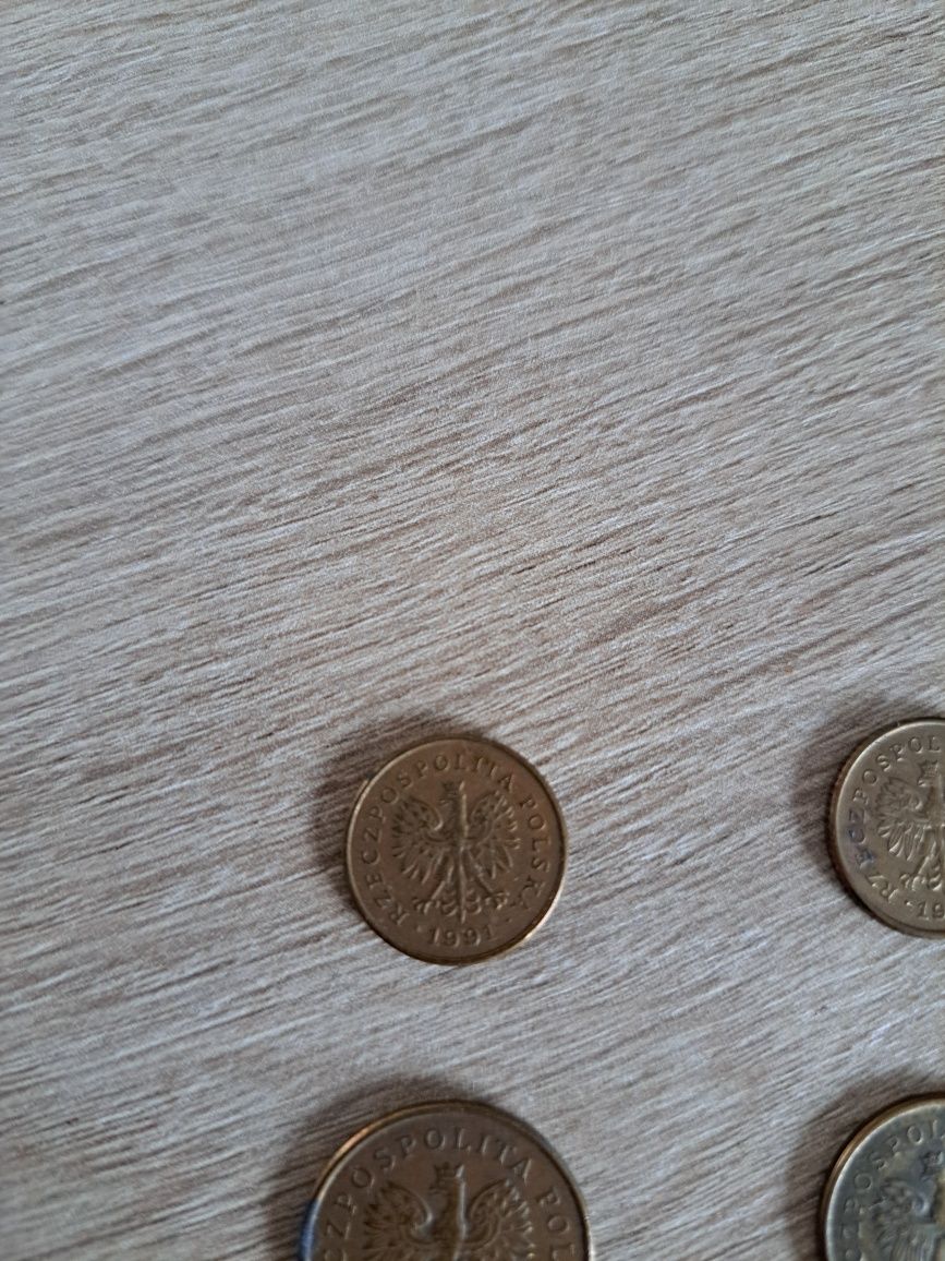 1 grosz 1991 2 grosze 1991 5 groszy 1990