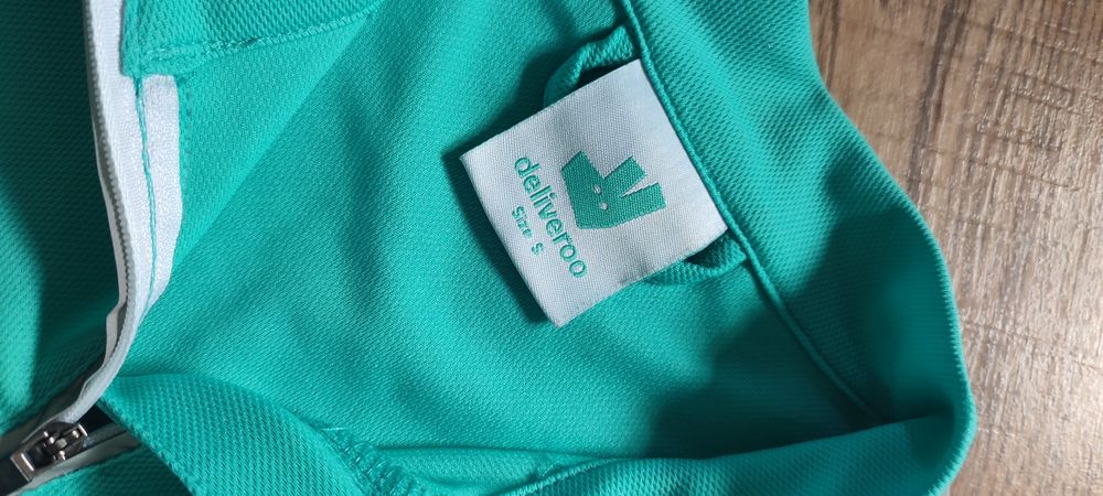Koszulka kolarska turkusowa S lato DELIVEROO lato