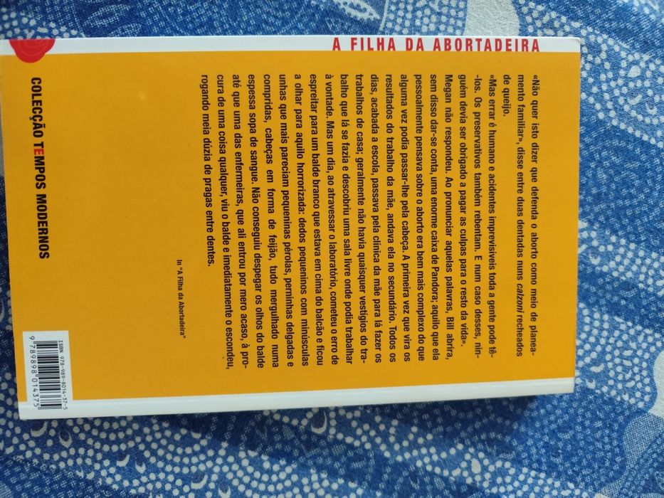 Livro "A Filha da Abortadeira" portes incluídos