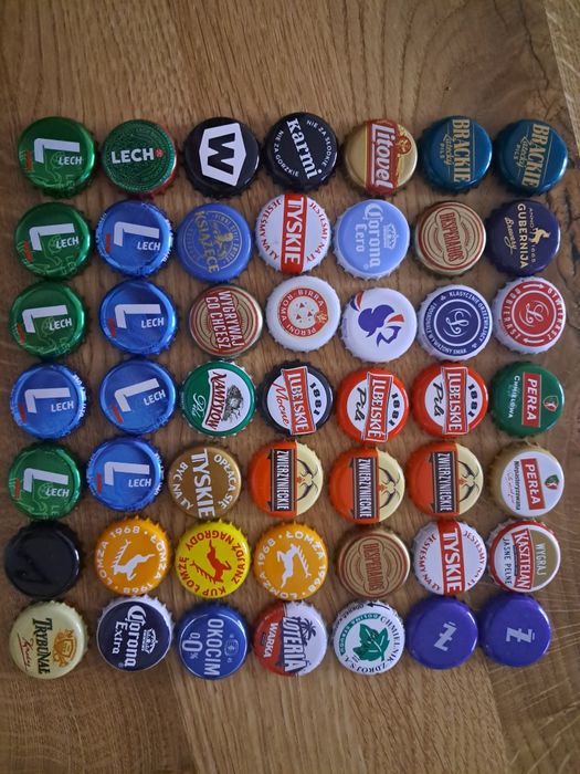 Zestaw kapsli kolekcjonerskich - Perła Loteria Lech Desperados