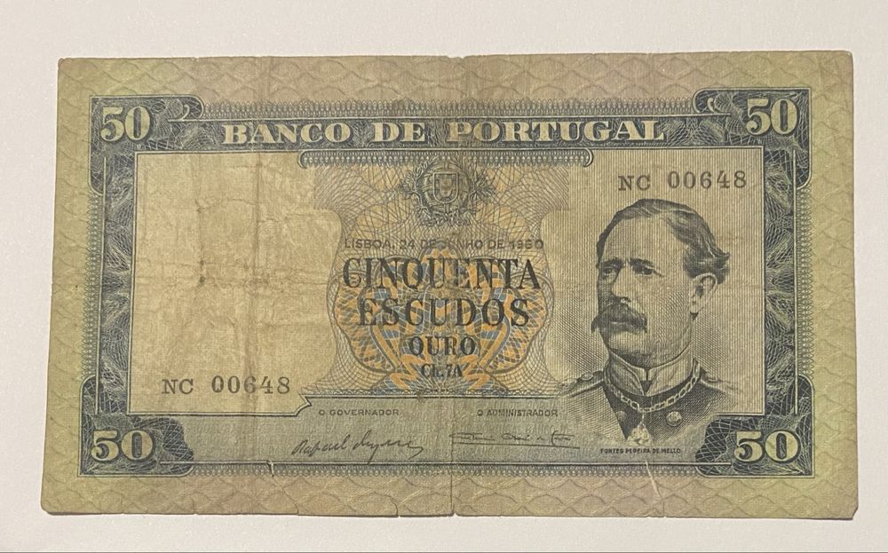 Nota 50 Escudos Ch. 7 A - 1960