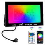 2 шт Led прожектор RGBCW 100 w з WI-FI, IP66 захист від води